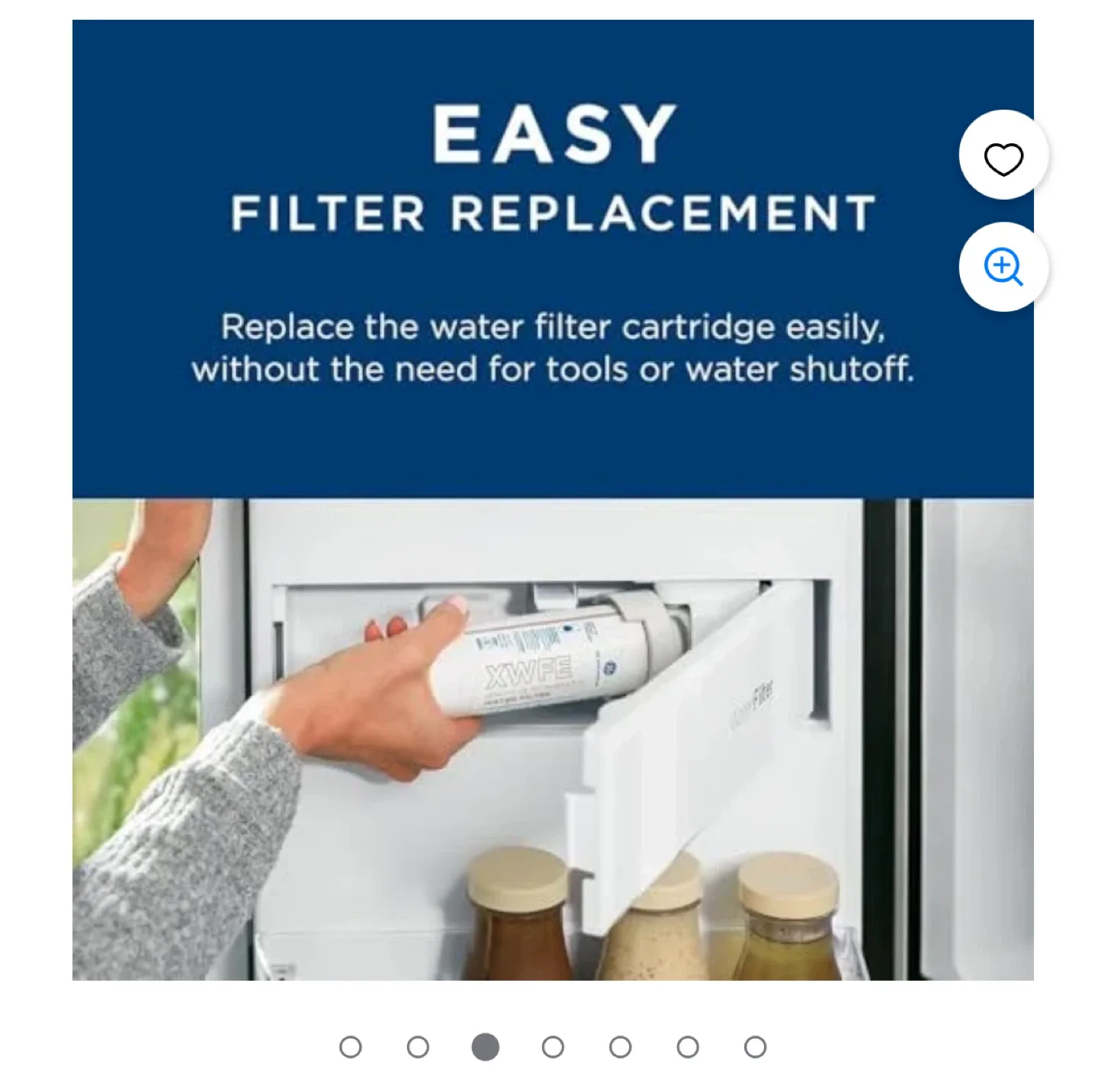 GE Appliances XWFE Refrigerator Water Filter - New image indicator(2)