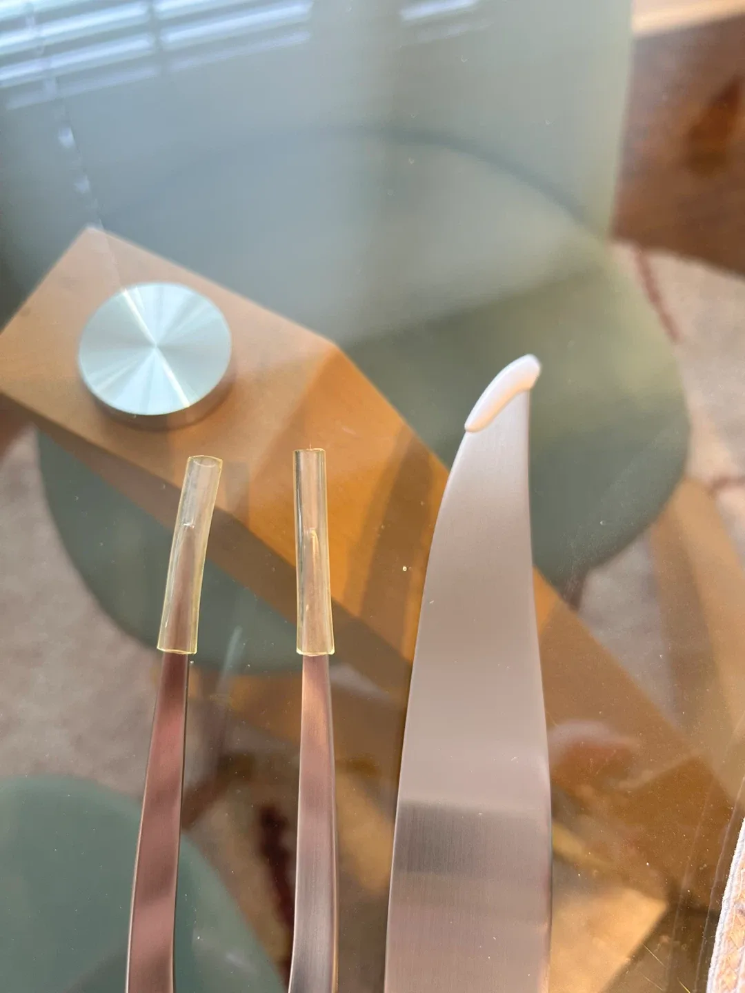 Stainless Steel Carving Set with Wood Handles image indicator(4)