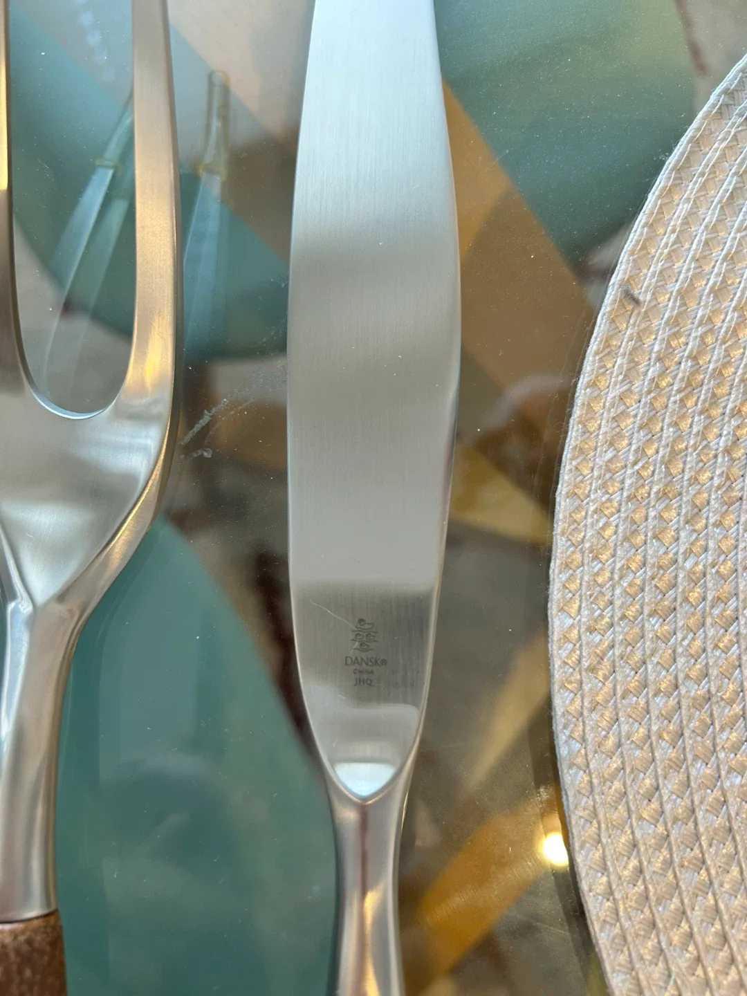 Stainless Steel Carving Set with Wood Handles image indicator(6)