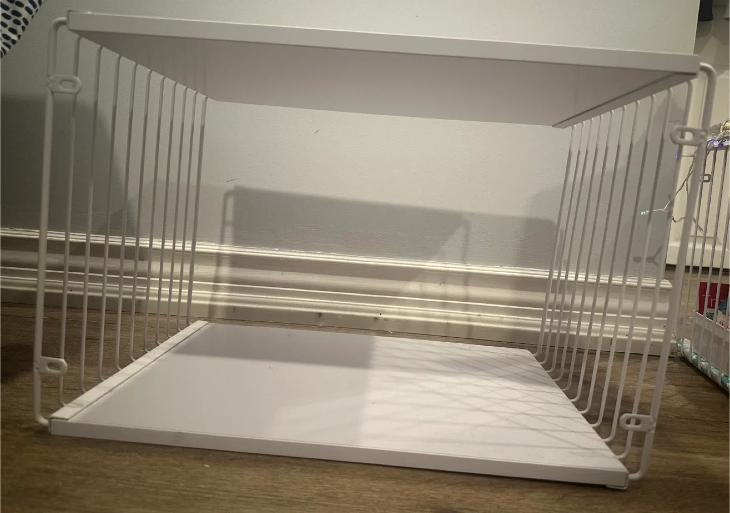 White Metal Shelf organizers- 2 image indicator(2)