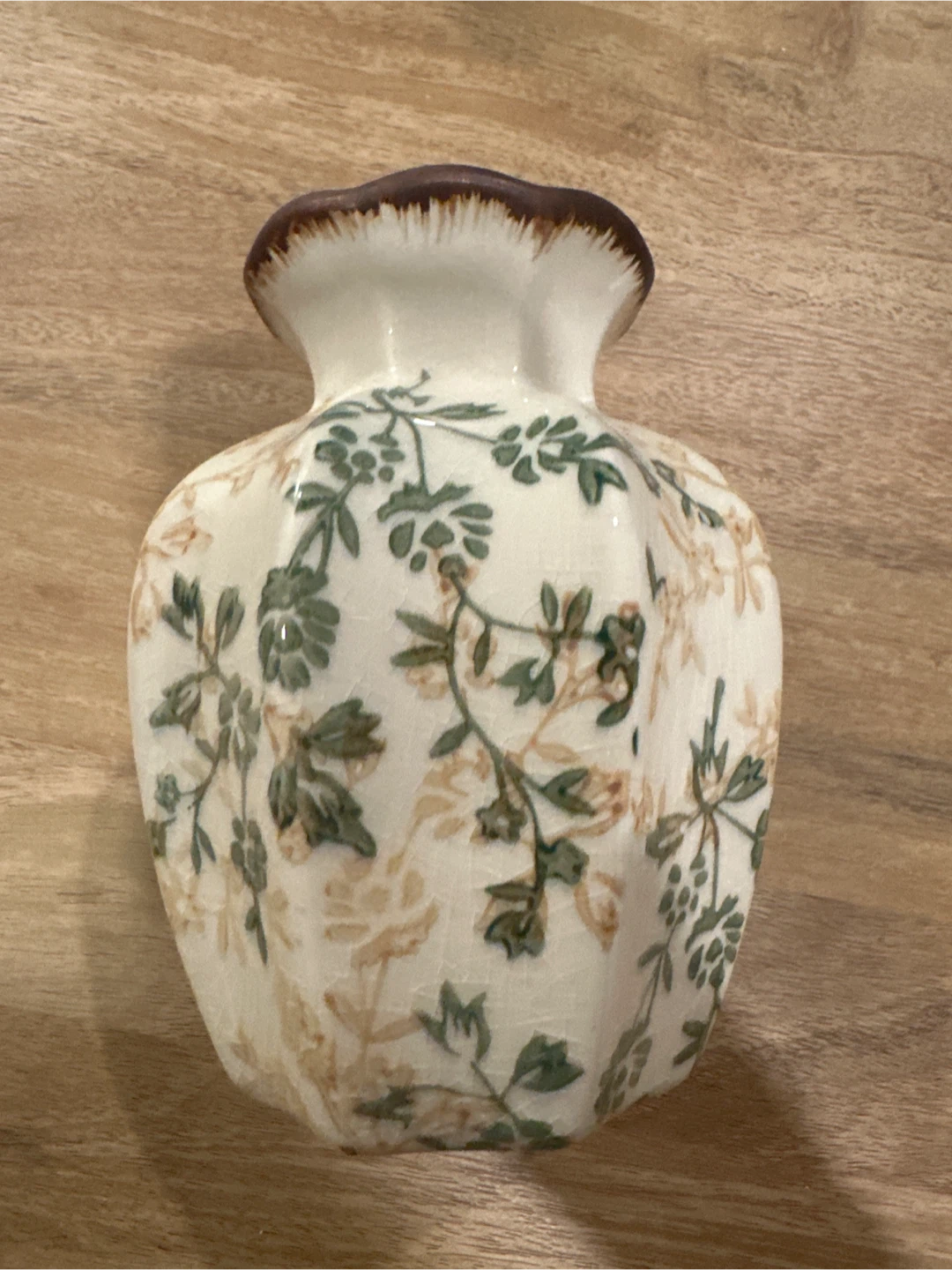 Vintage Floral Patterned Vase, Medium Size - photo 3