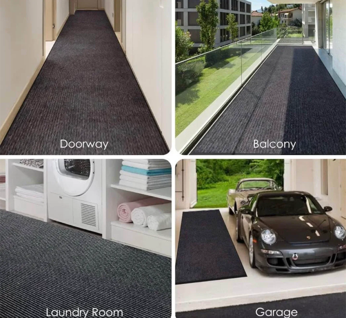 Black Indoor/Outdoor Carpet Runner image indicator(2)