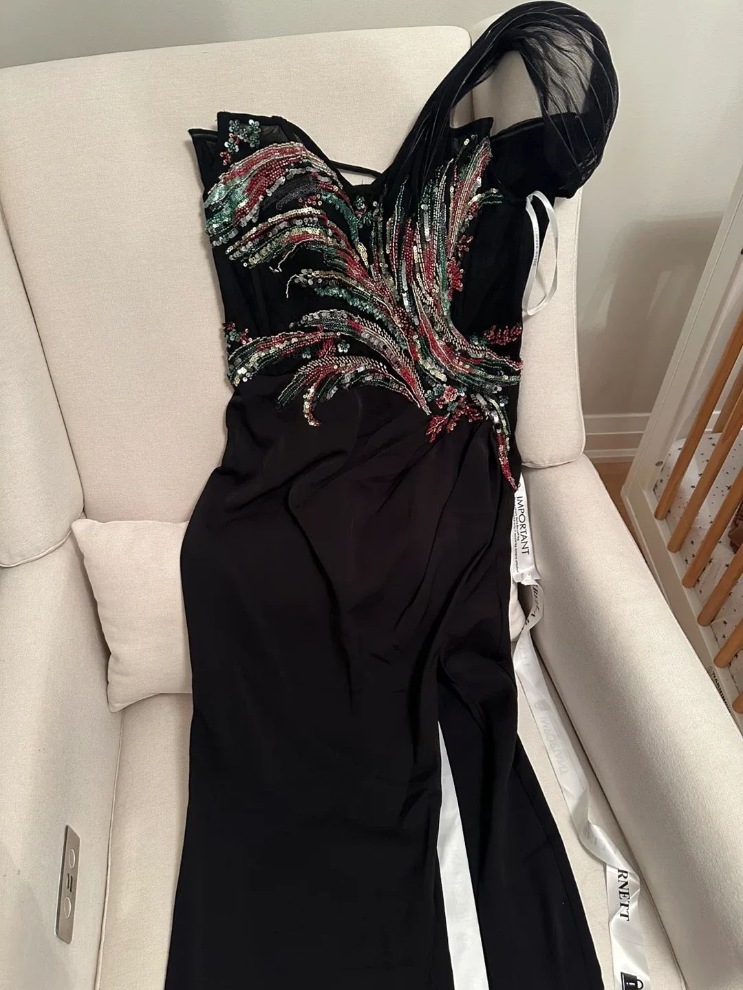 Bella Barnett Strapless Sequin Dress image indicator(4)