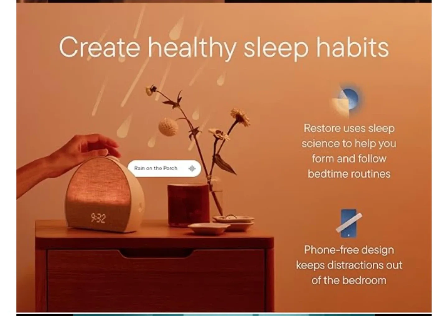 New Hatch Restore 2 Smart Light Clock image indicator(5)