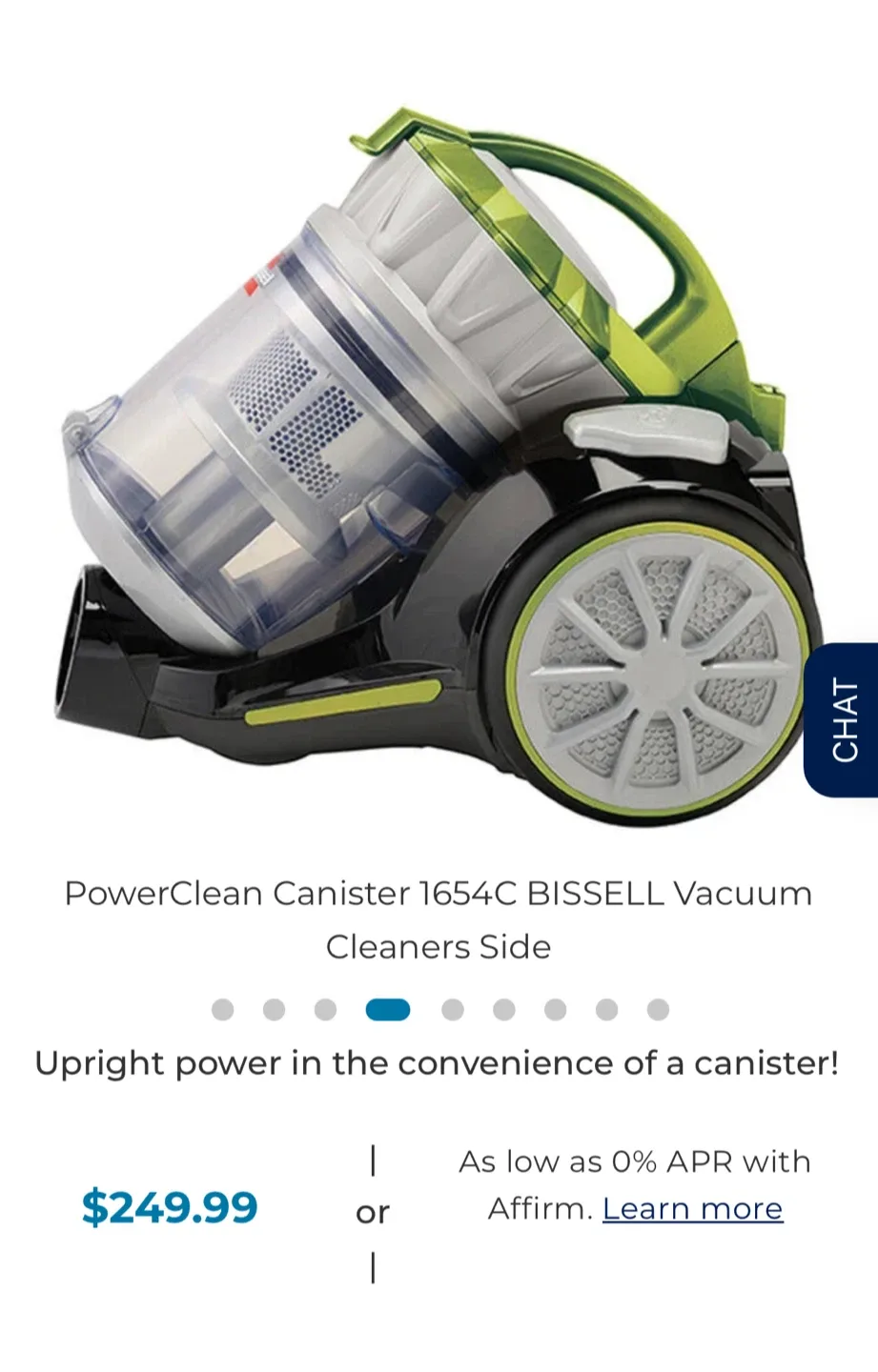 Bissell PowerClean Canister 1654C Vacuum image indicator(3)