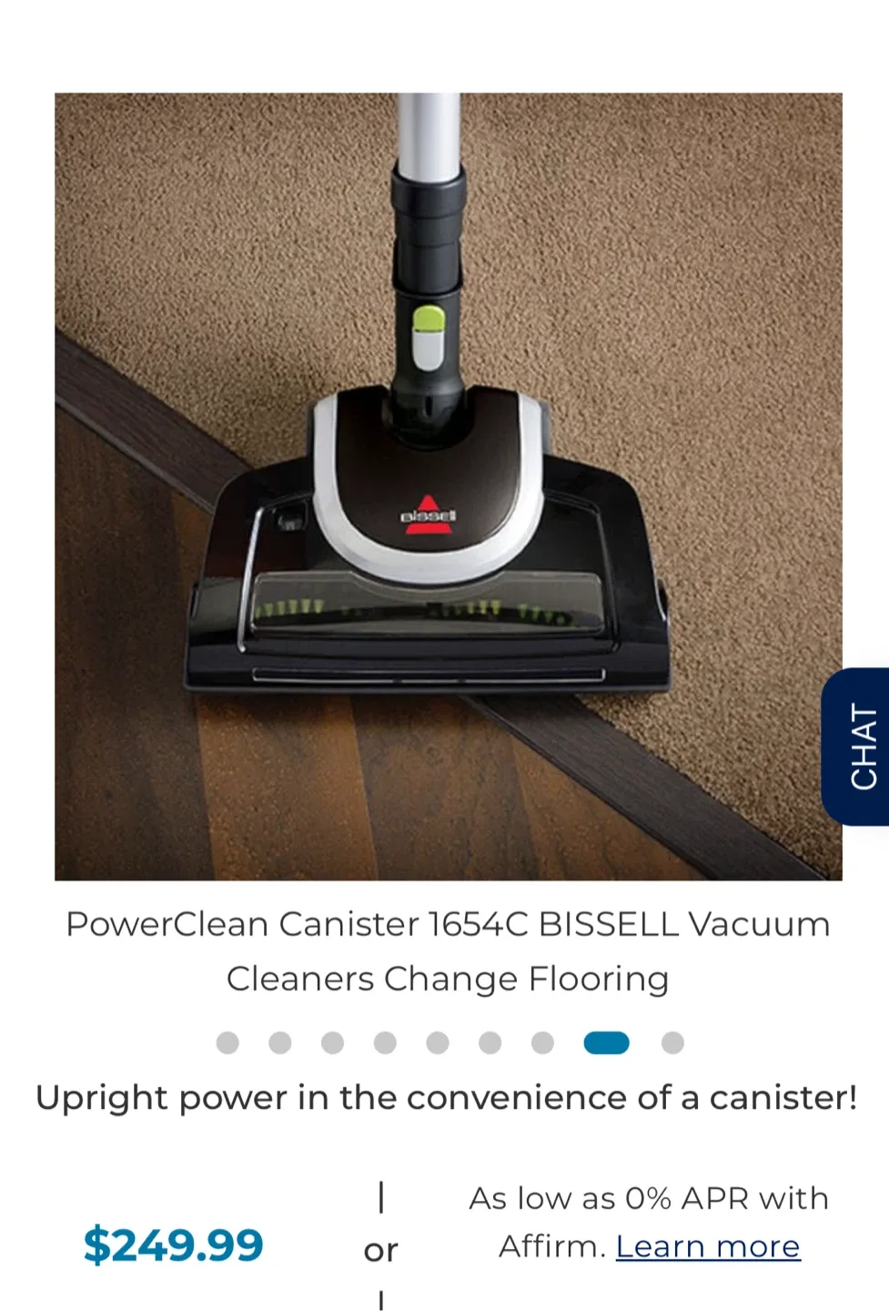 Bissell PowerClean Canister 1654C Vacuum image indicator(6)