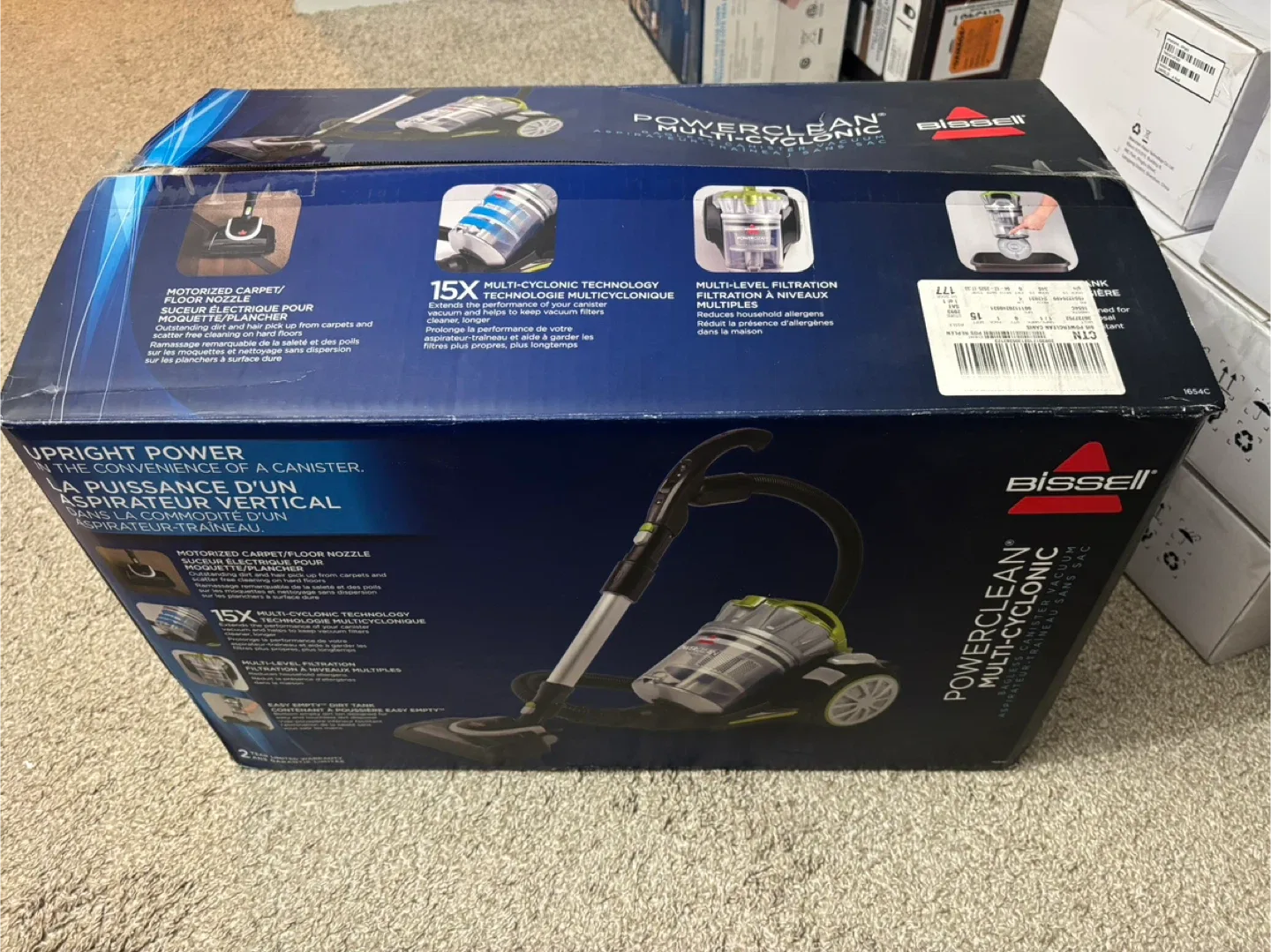 Bissell PowerClean Canister 1654C Vacuum image indicator(7)