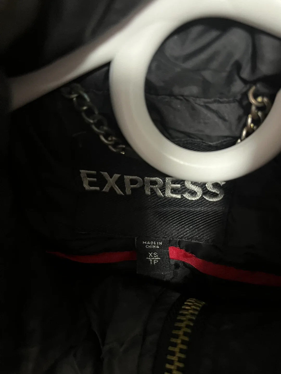 Express XS Black Puffer Jacket 🥕 image indicator(2)