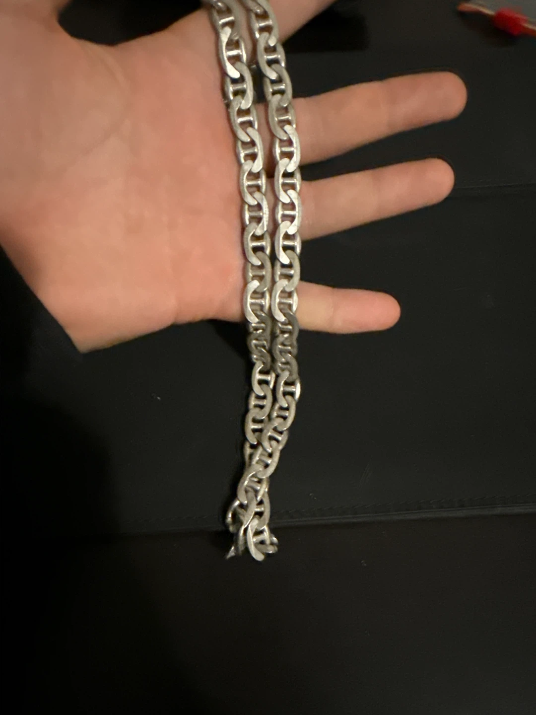 Offers accepted 925 Silver Mariner Link Chain Necklace - photo 3