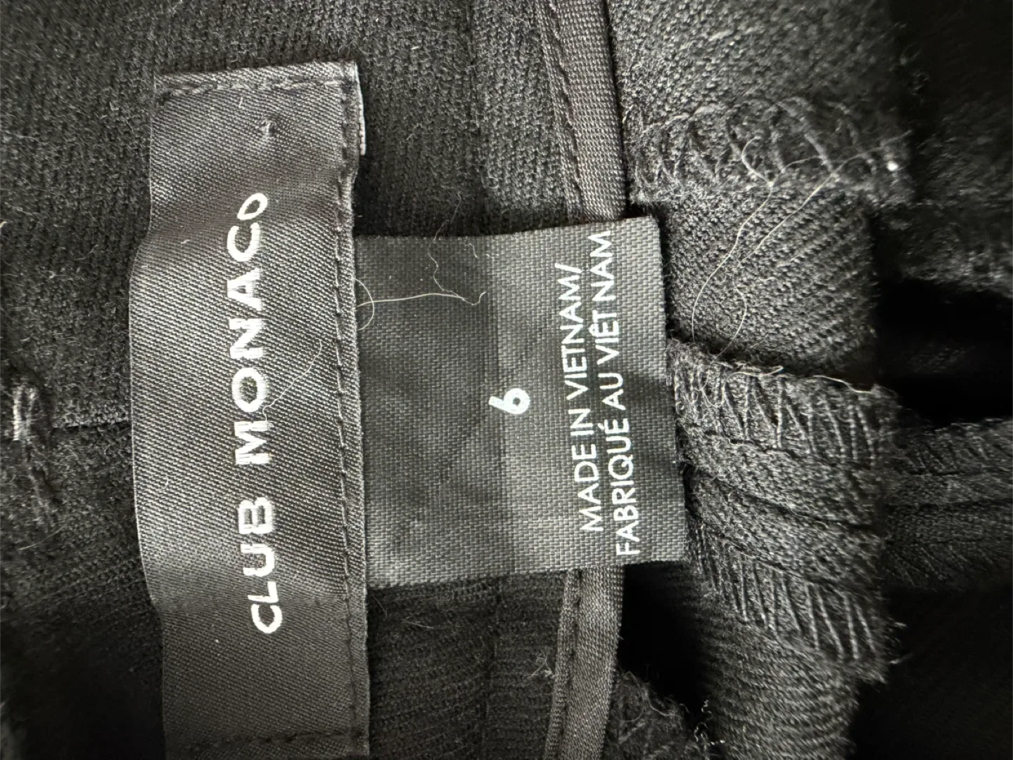Club Monaco Black Pants - Size 6 image indicator(3)