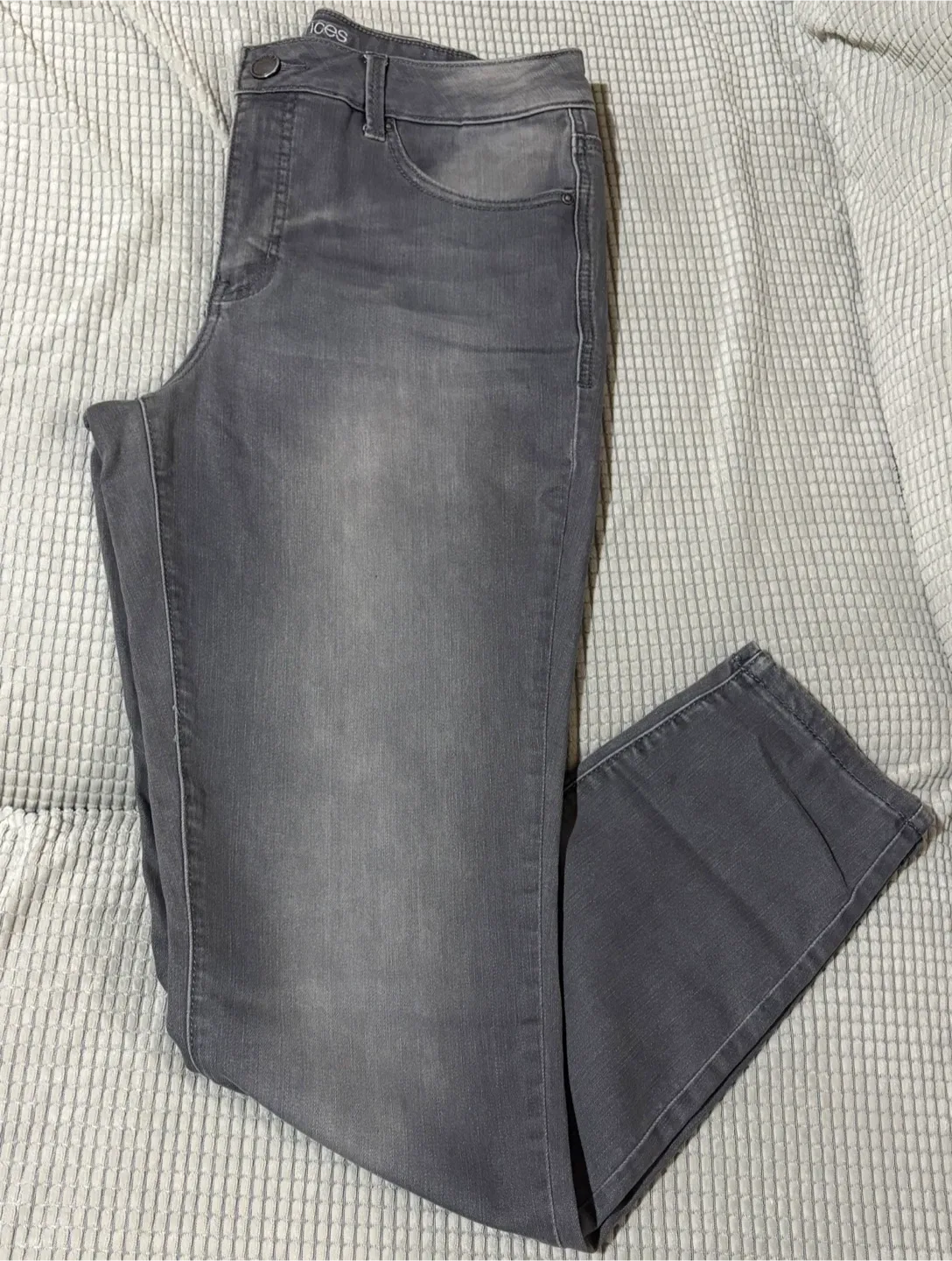 Maurices Gray Denim Jeans - Size 12 Long thumbnail