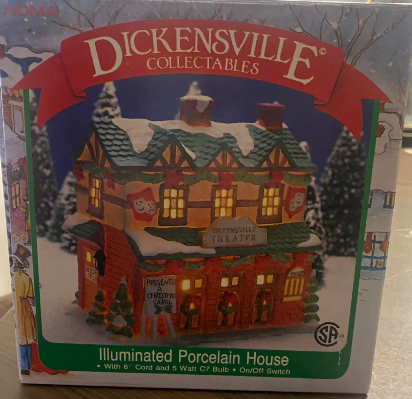 Dickensville Collectables Illuminated Porcelain Theatre