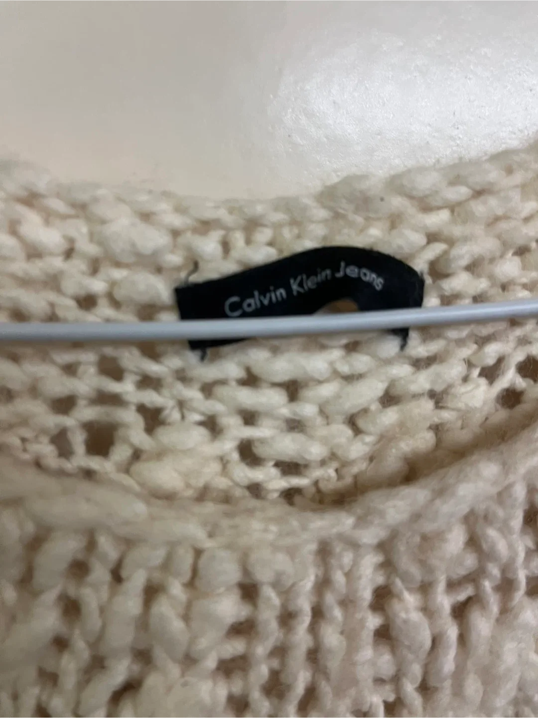 Calvin Klein Jeans Cream Knit Sweater image indicator(3)