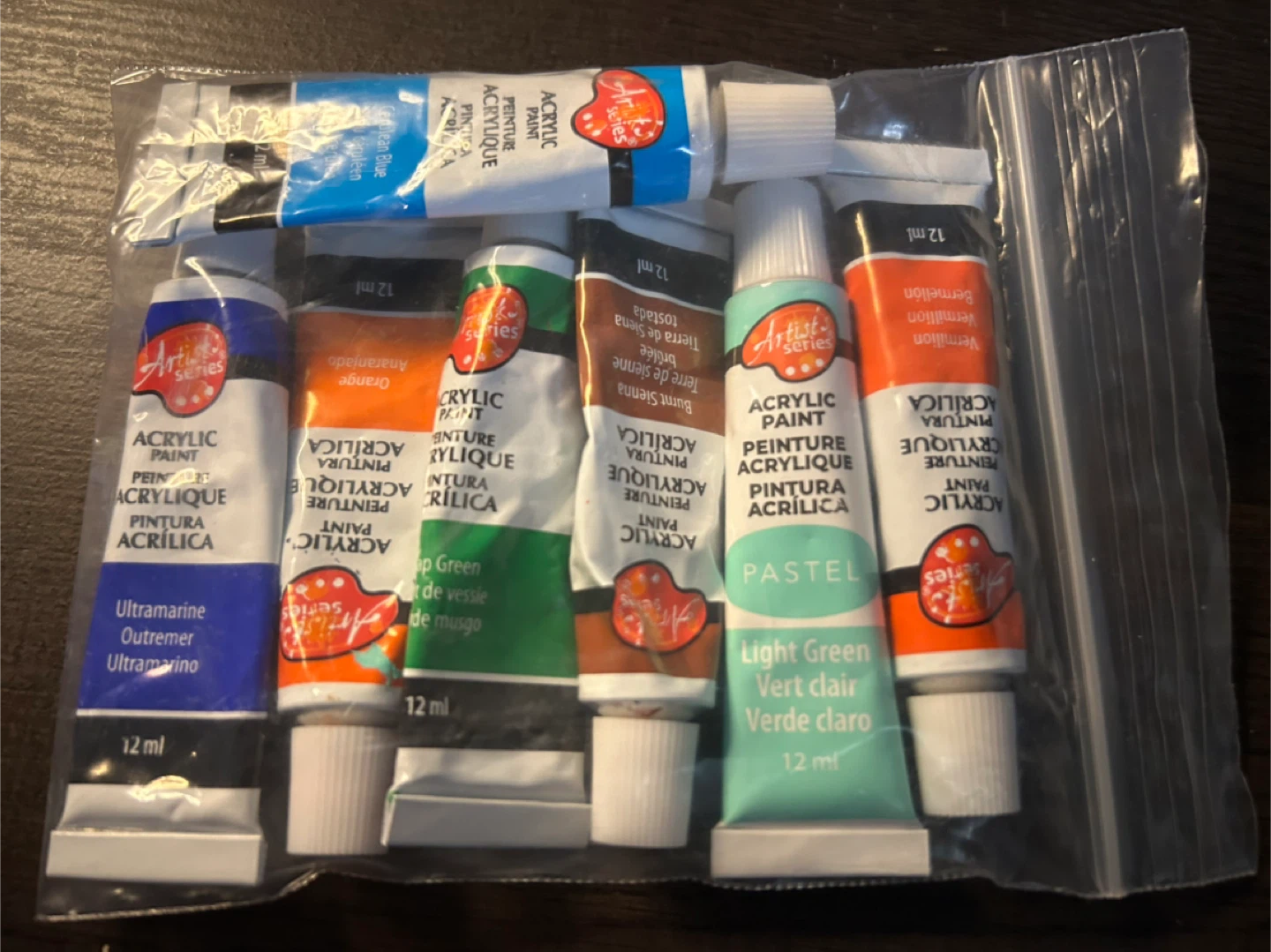 Artist Series Acrylic Paint Set - 7 Colours
