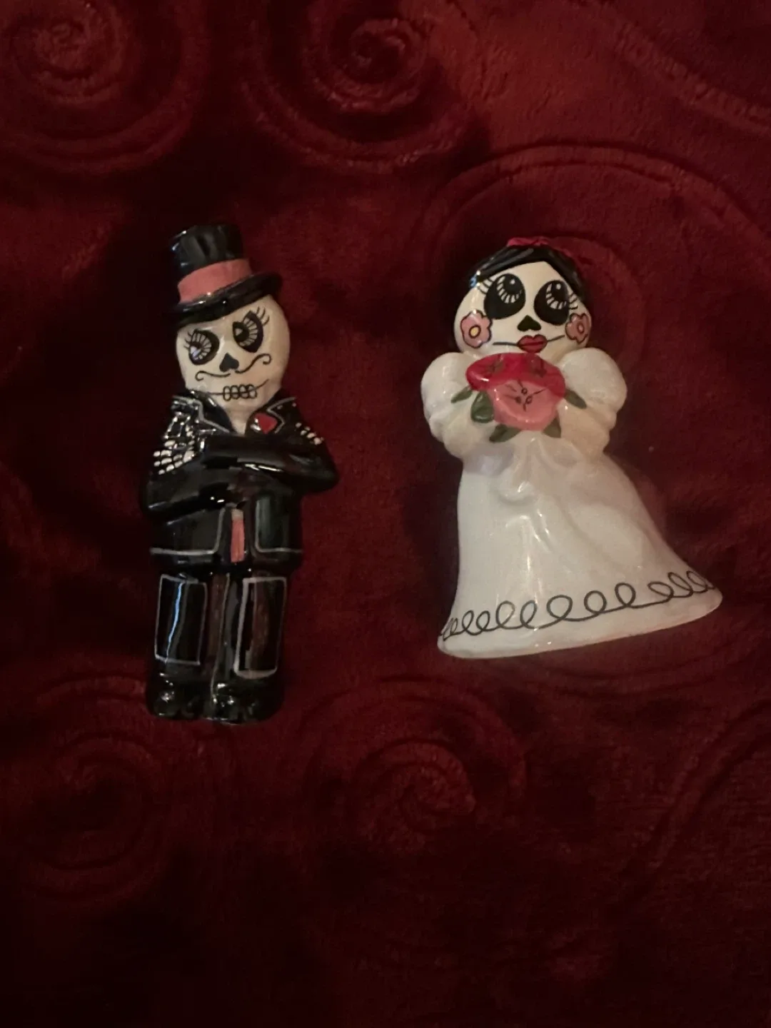 Day of the Dead Bride & Groom Salt & Pepper shakers