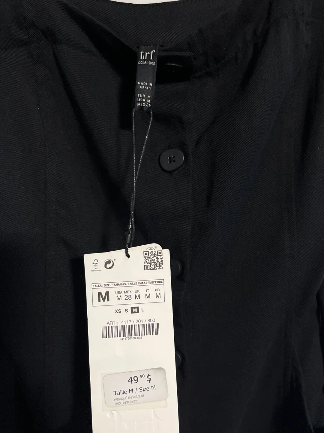 Zara TRF Black Dress - Size M image indicator(6)