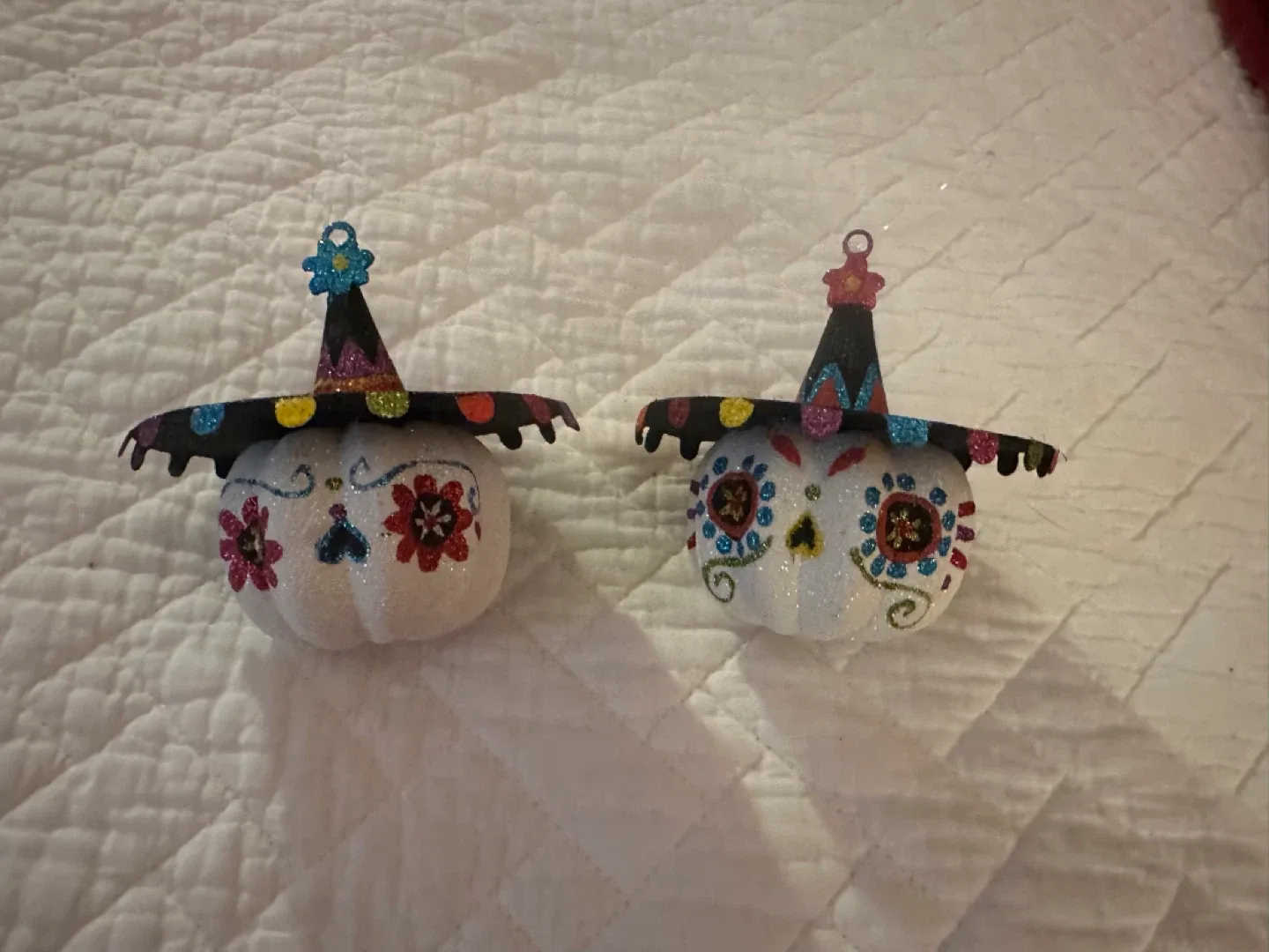 Day of the Dead Pumpkin Ornaments