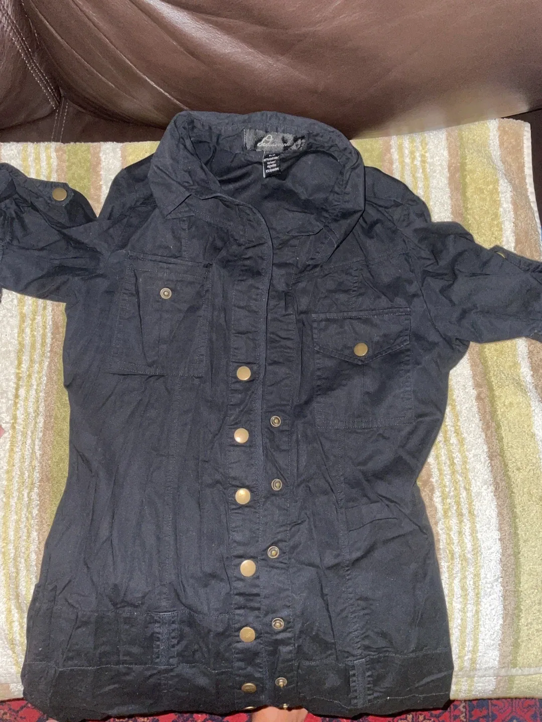 Dressbarn Black Button-Down dress