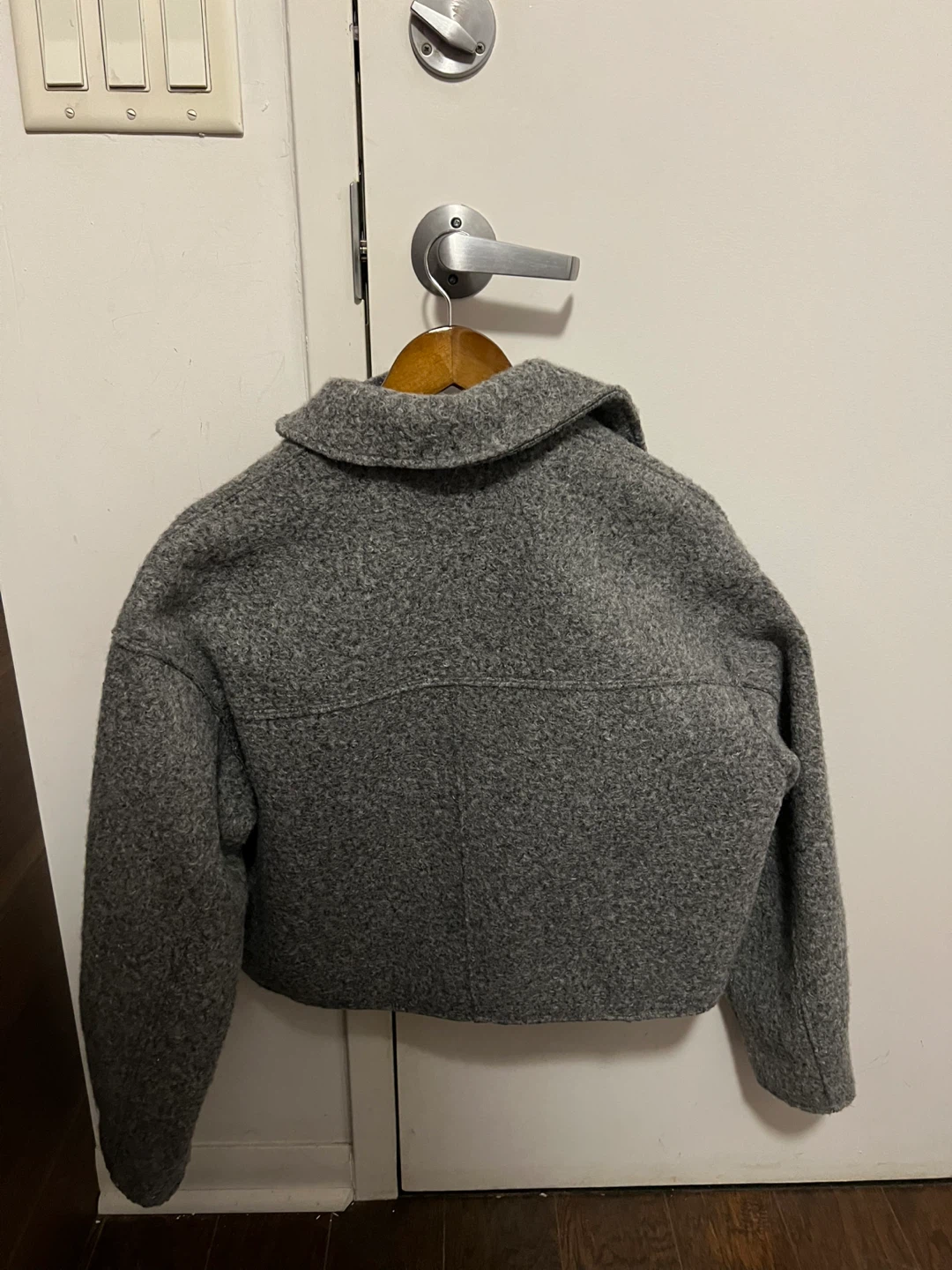 Zara Wool Blend Cropped Jacket - Size M - photo 2