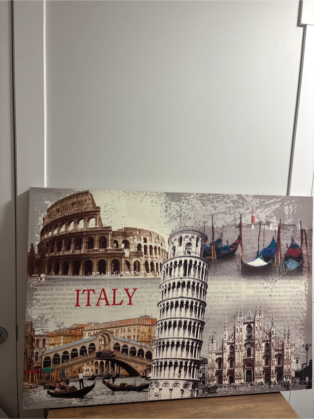Vintage Italy Canvas Wall Art