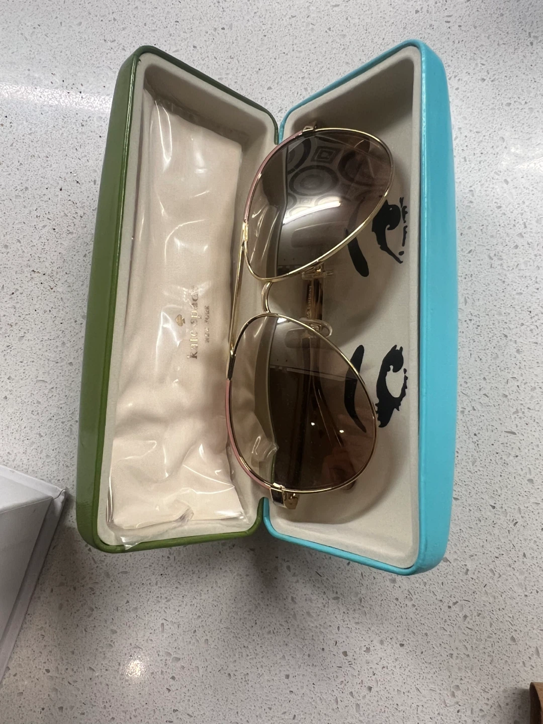 Kate Spade Aviator Sunglasses with Case