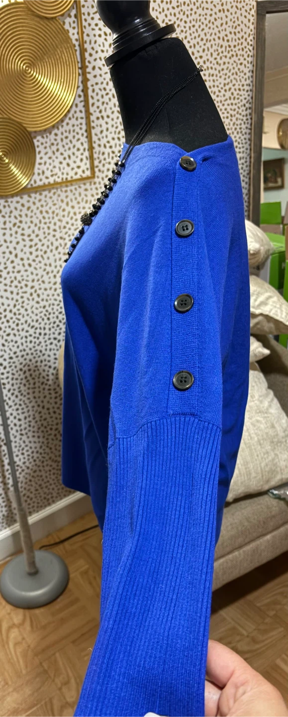 Cable & Gauge Blue Sweater - Size L - photo 4