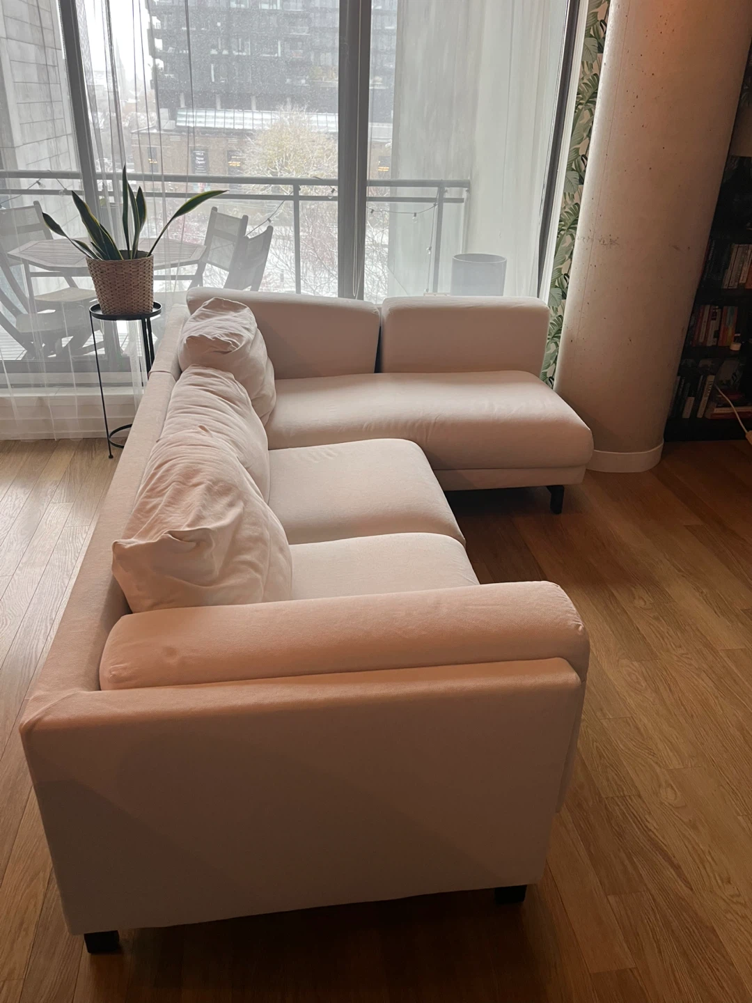 Free - Beige Sectional Sofa - photo 2