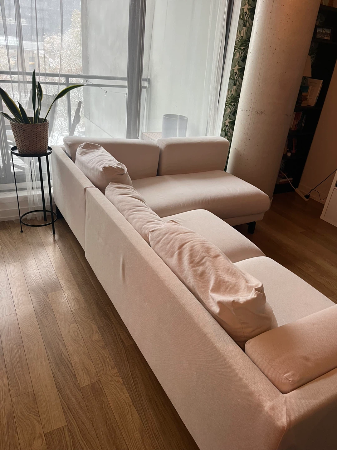 Free - Beige Sectional Sofa - photo 3