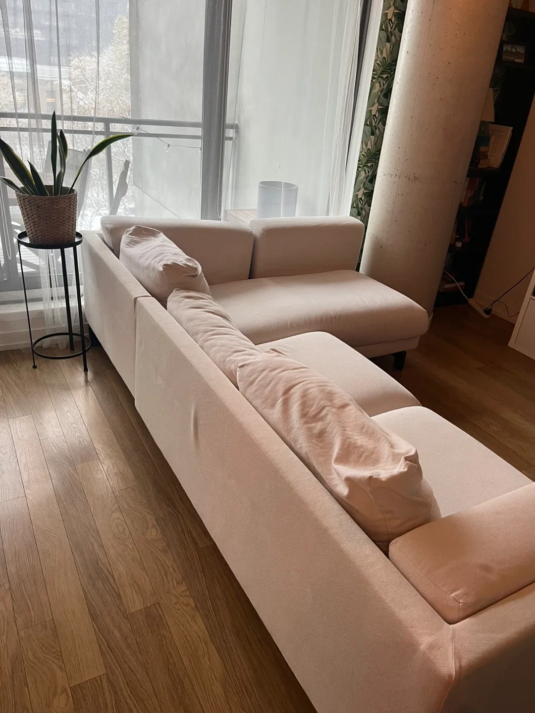 Free - Beige Sectional Sofa image indicator(3)