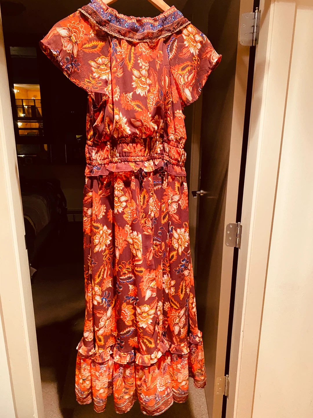 Floral Print Ruffle Dress
