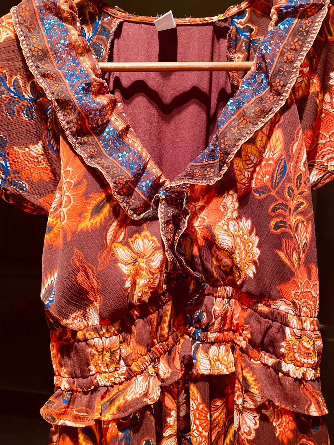 Floral Print Ruffle Dress - photo 2