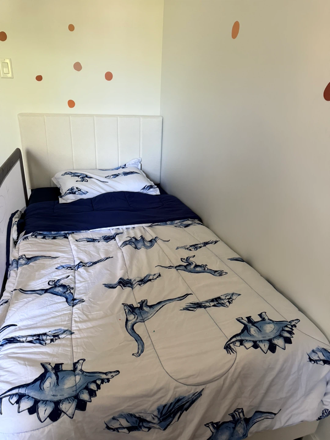 Twin Bed Frame with Headboard & Memory Foam Mattress - photo 5
