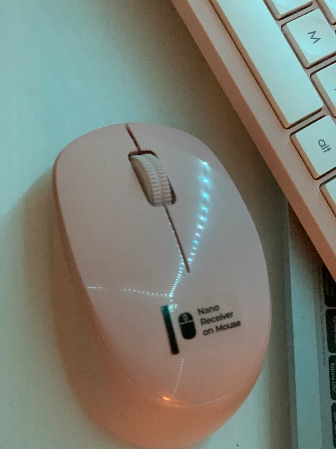 Pink Wireless Keyboard and Mouse Combo - photo 2