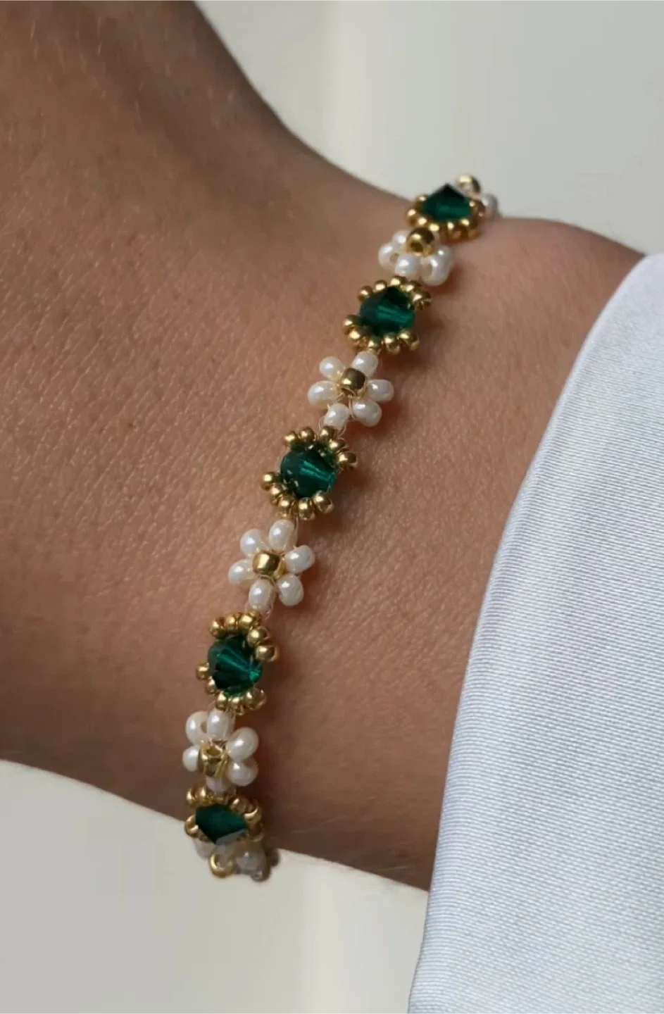 Emerald Green Gem Bracelet - Christmas Gifts (With Gift Box) image indicator(2)