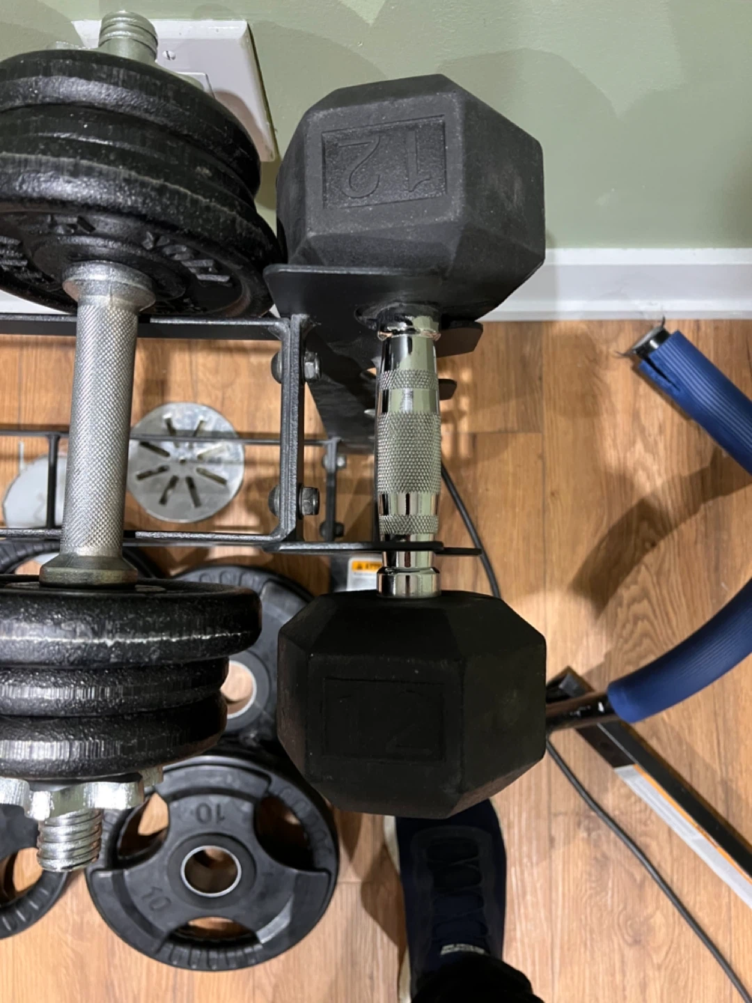 Dumbbells and weights with Rack & Plates - photo 5