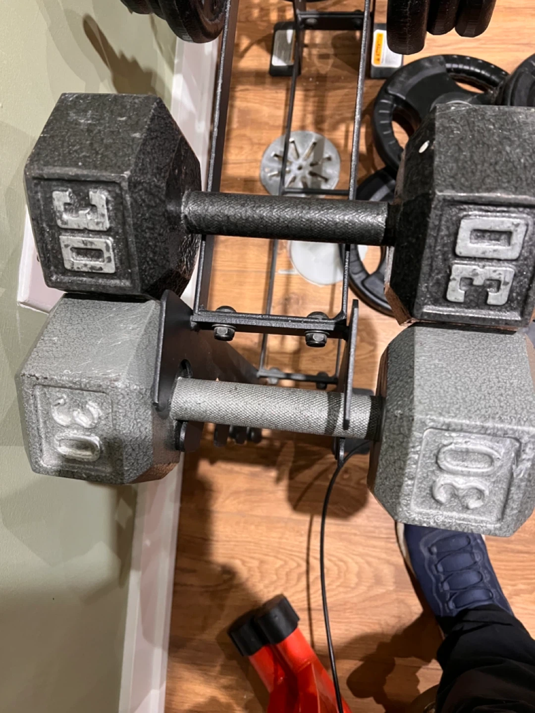 Dumbbells and weights with Rack & Plates - photo 2