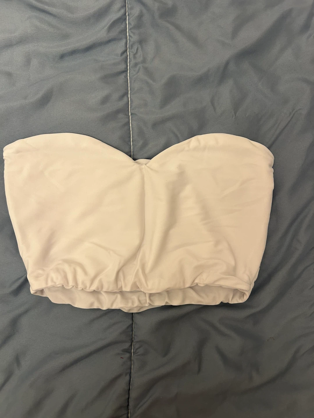 White Strapless Top - photo 3