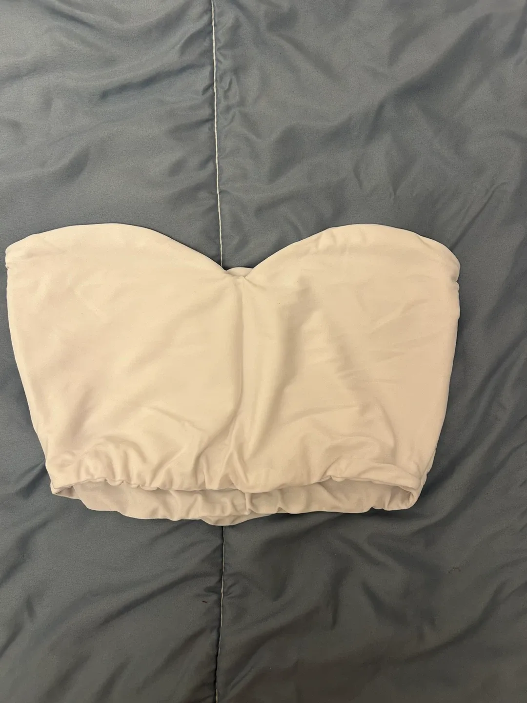 White Strapless Top image indicator(3)