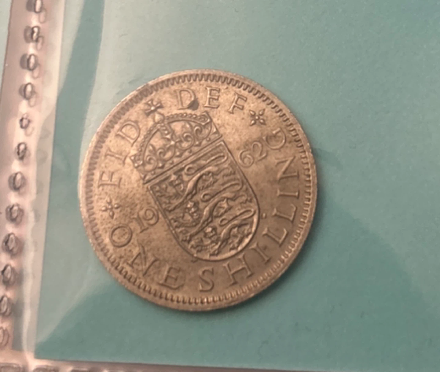 1962 One Shilling Coin
