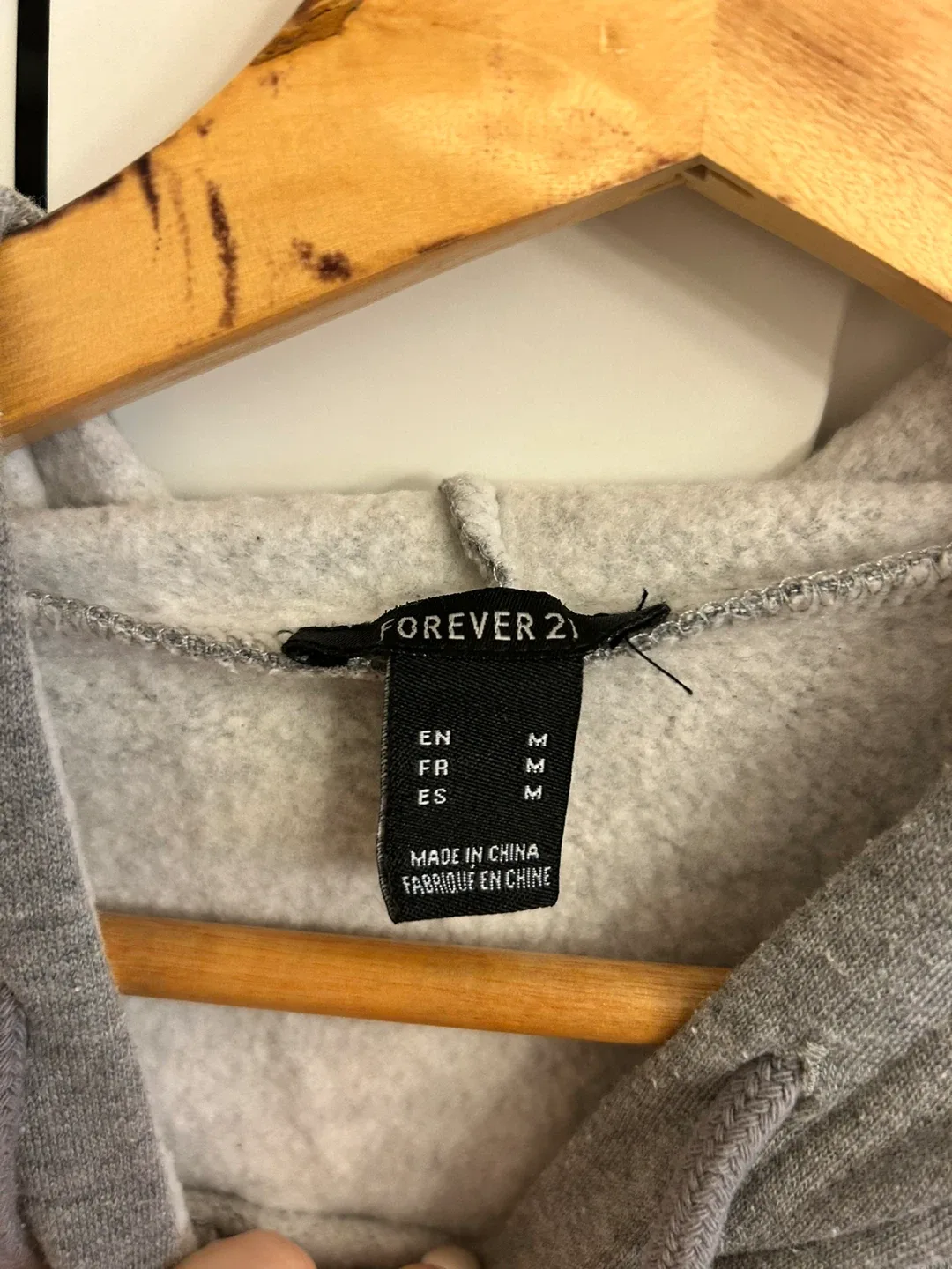 Forever 21 Grey Hoodie Dress - Size M image indicator(5)