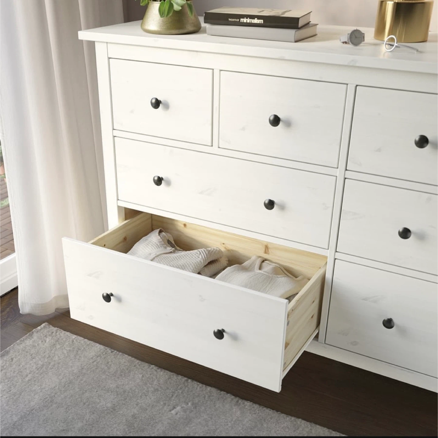 IKEA Hemnes White Dresser (63")