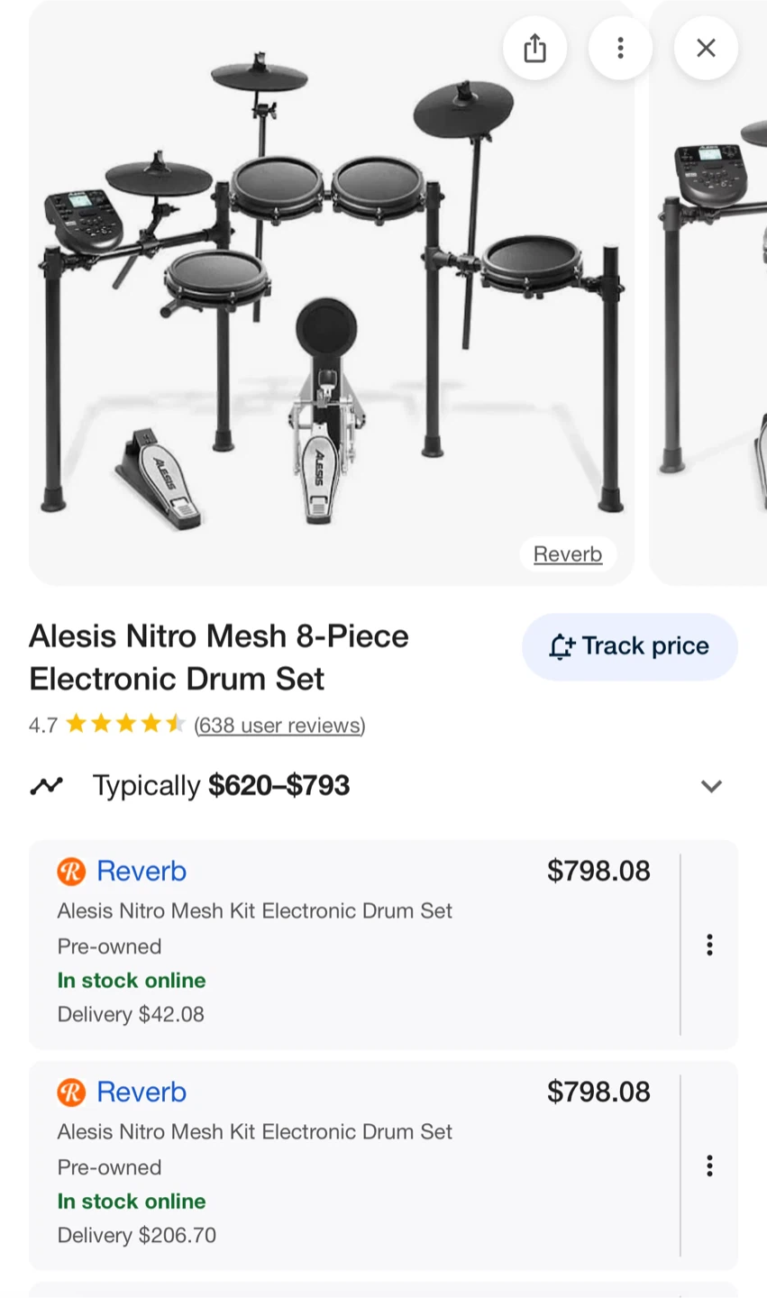Alesis Nitro Mesh 8-Piece Electronic Drum Set - photo 3