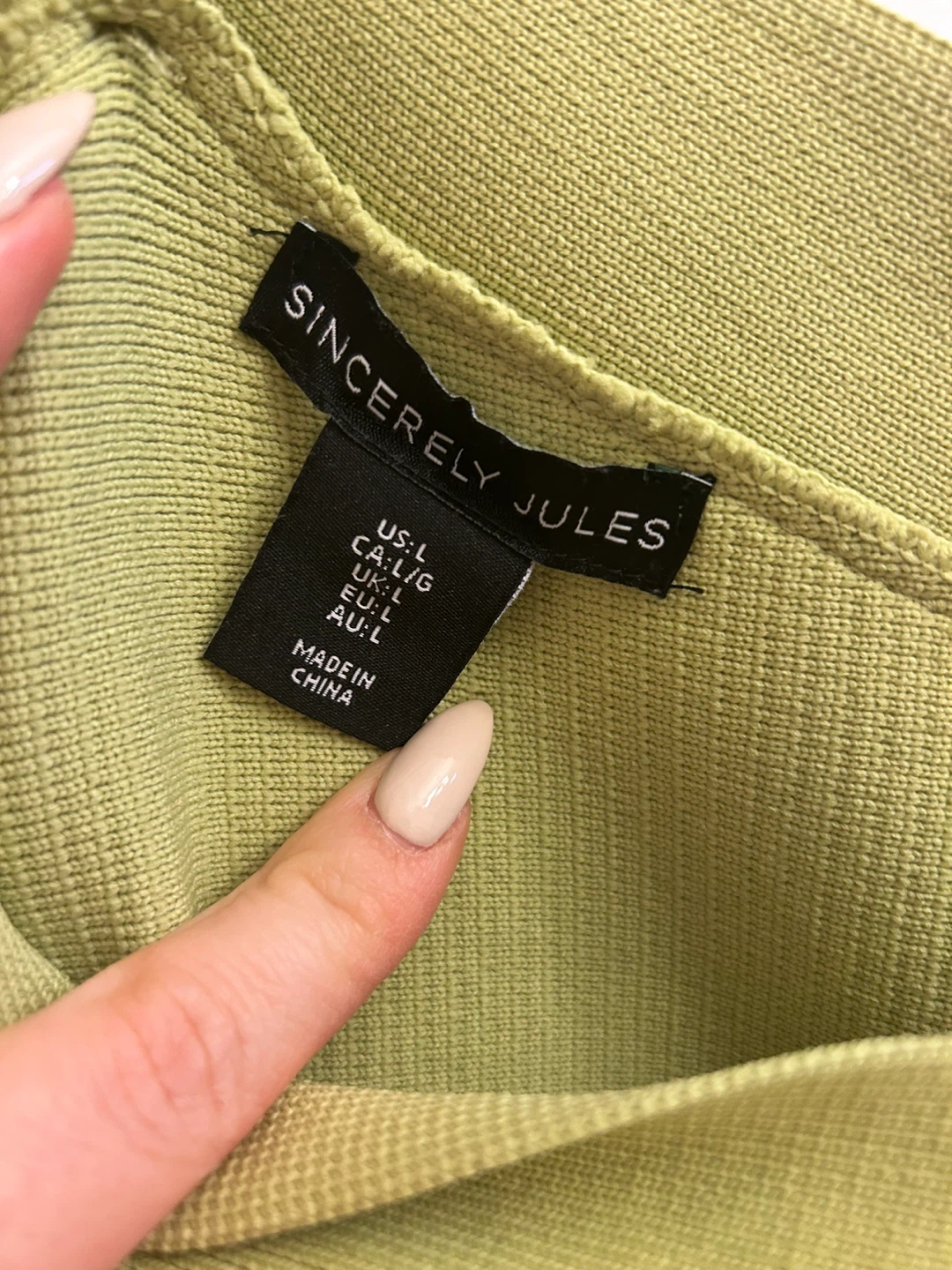 Green Criss Cross dress - Size L