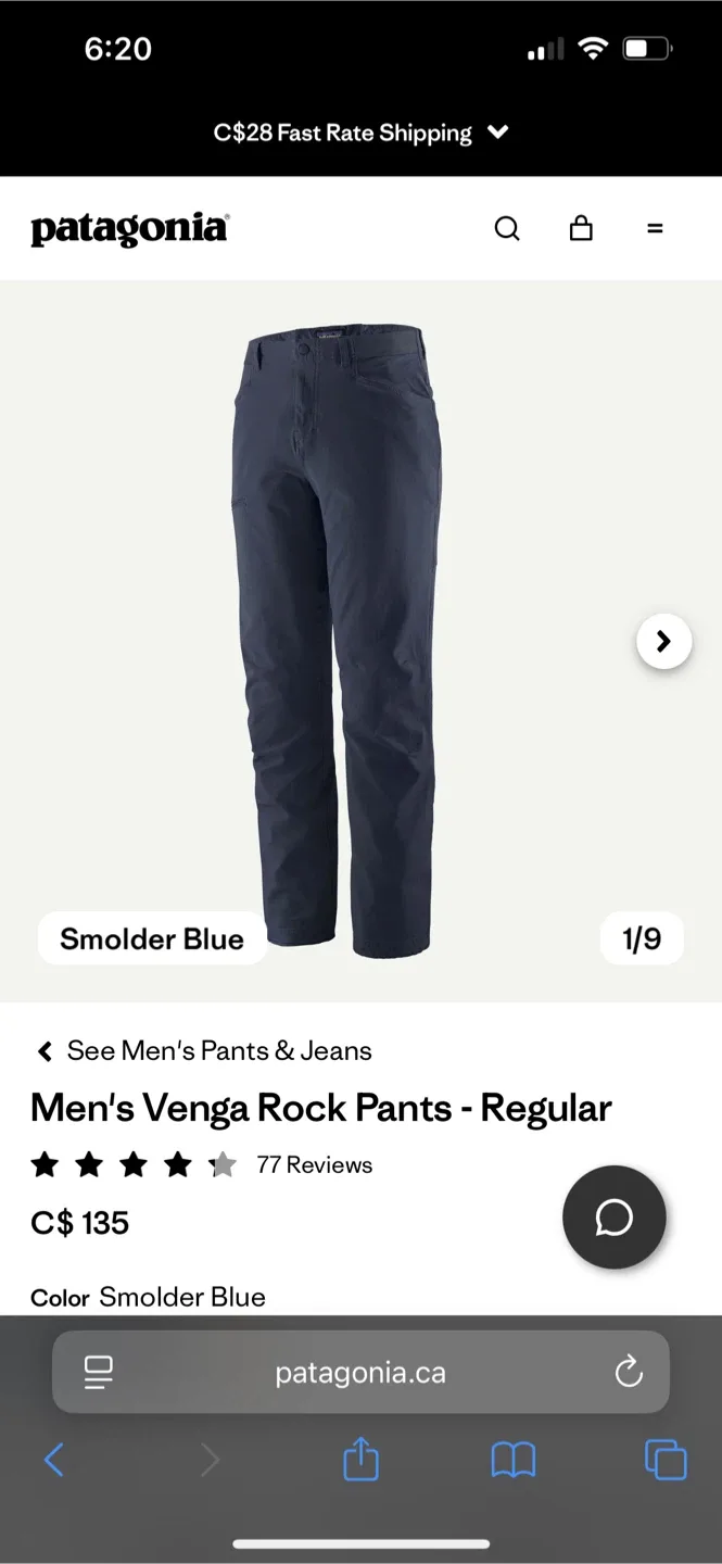Patagonia Women's Rock Pants - Size 0 thumbnail