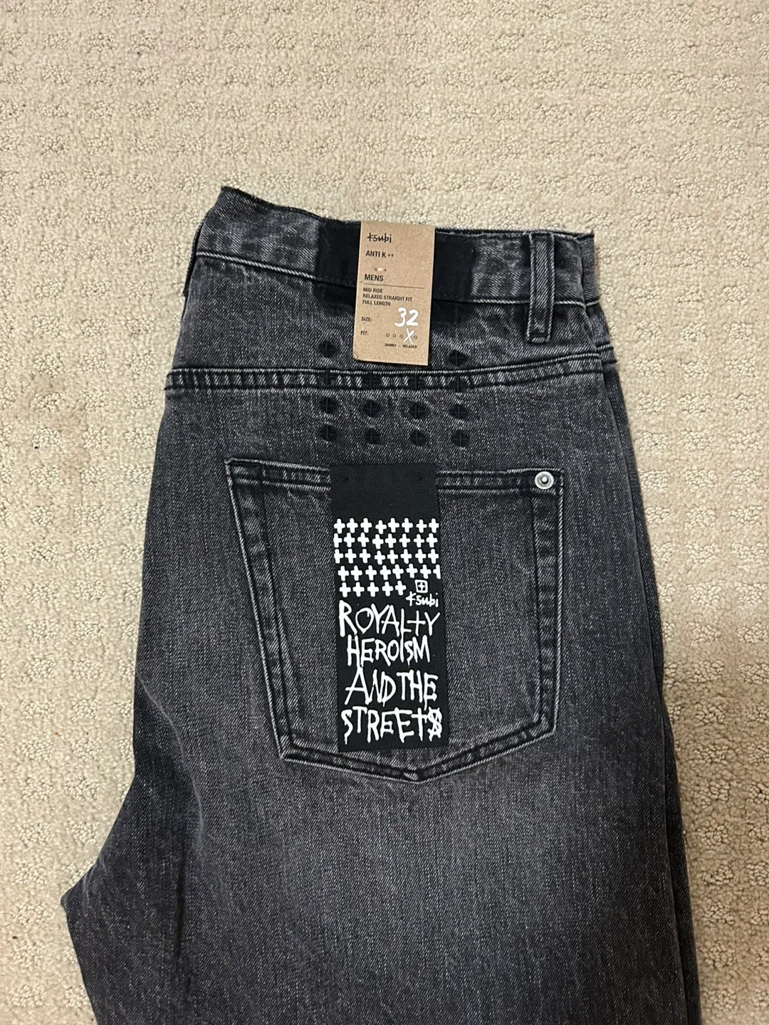 Mens Ksubi Jeans, Size 32, Black