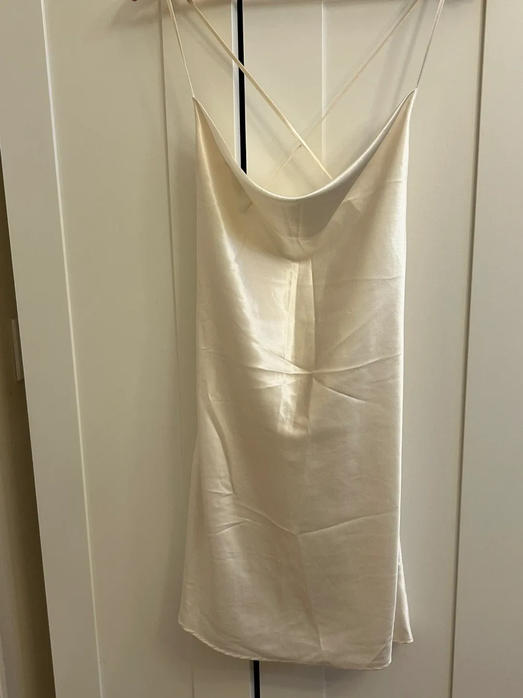 H&M Divided Cream Slip Dress - Size M image indicator(6)