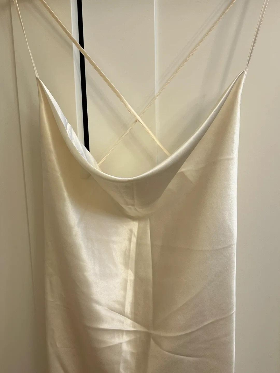 H&M Divided Cream Slip Dress - Size M thumbnail
