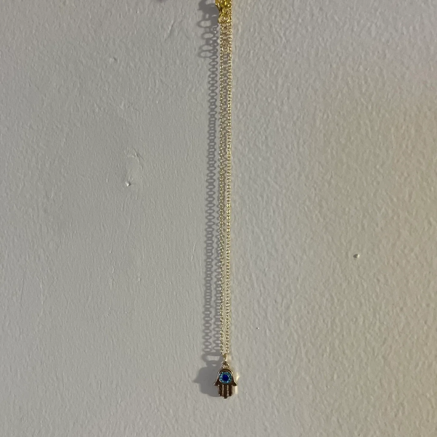 Hamsa Hand Necklace - 14k Gold image indicator(3)