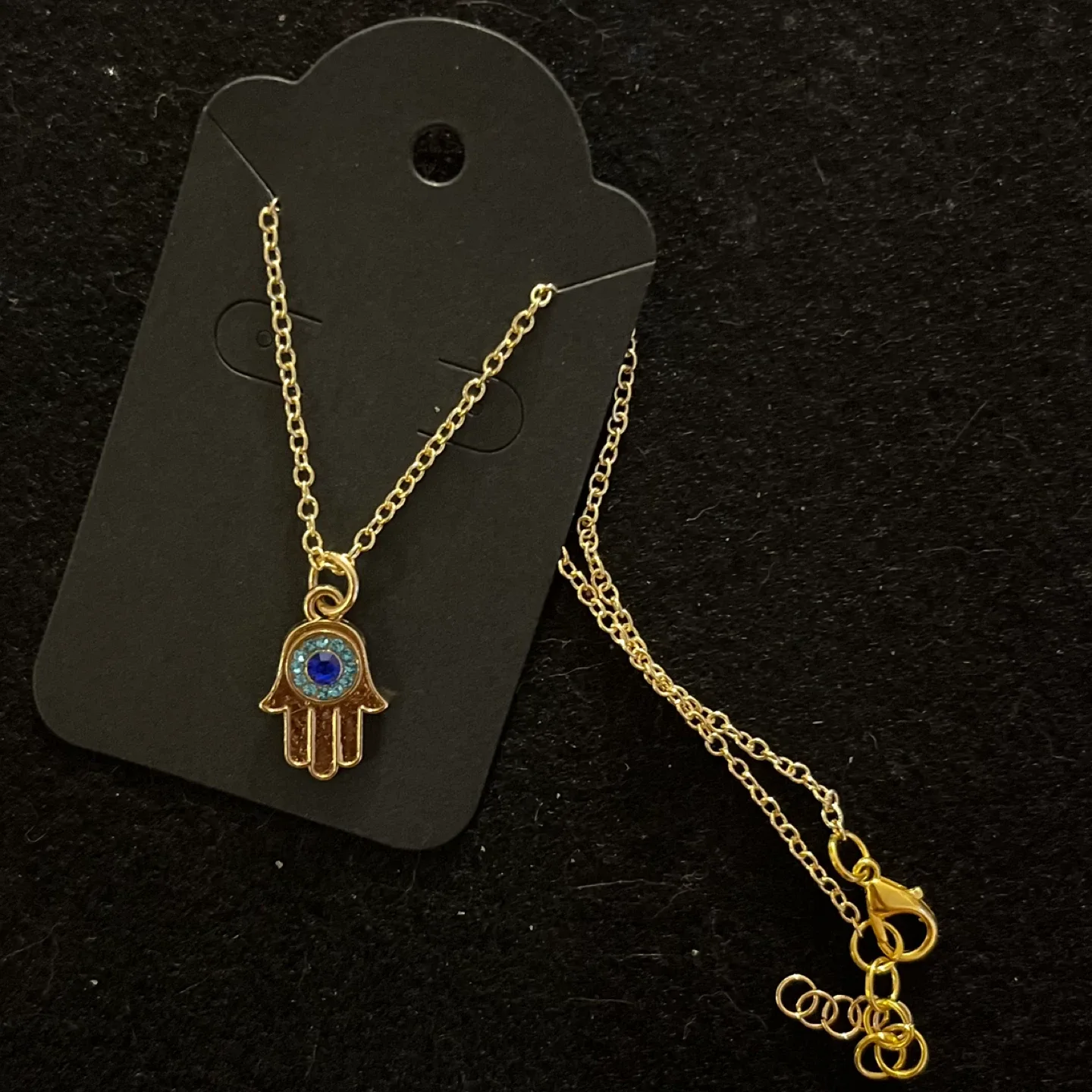 Hamsa Hand Necklace - 14k Gold image indicator(4)