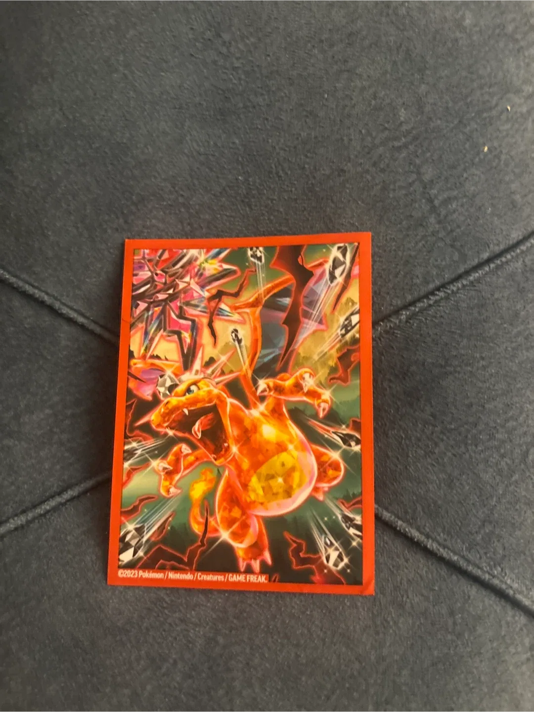 Blaziken V Pokemon Card with a free sleeve image indicator(6)